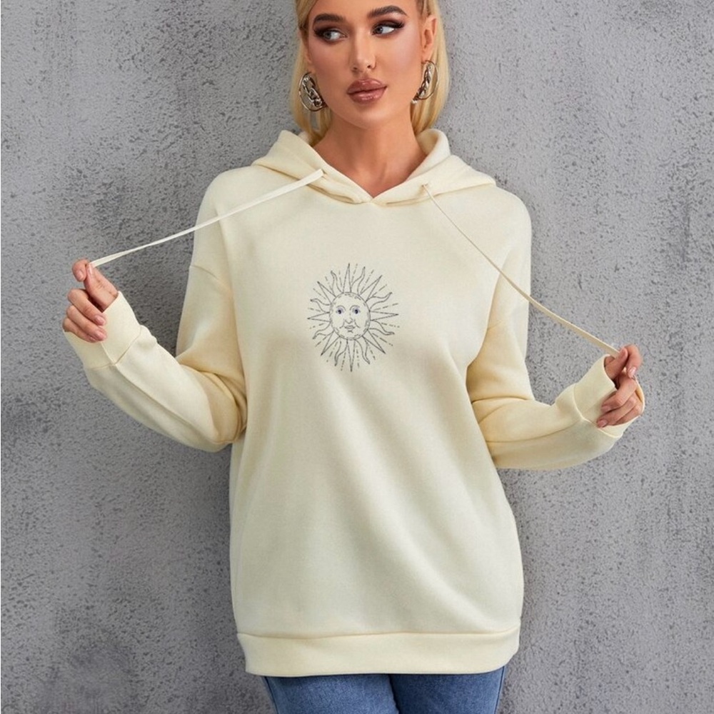 Drop shoulder Graphic Hoodie S - Picture 3 of 9